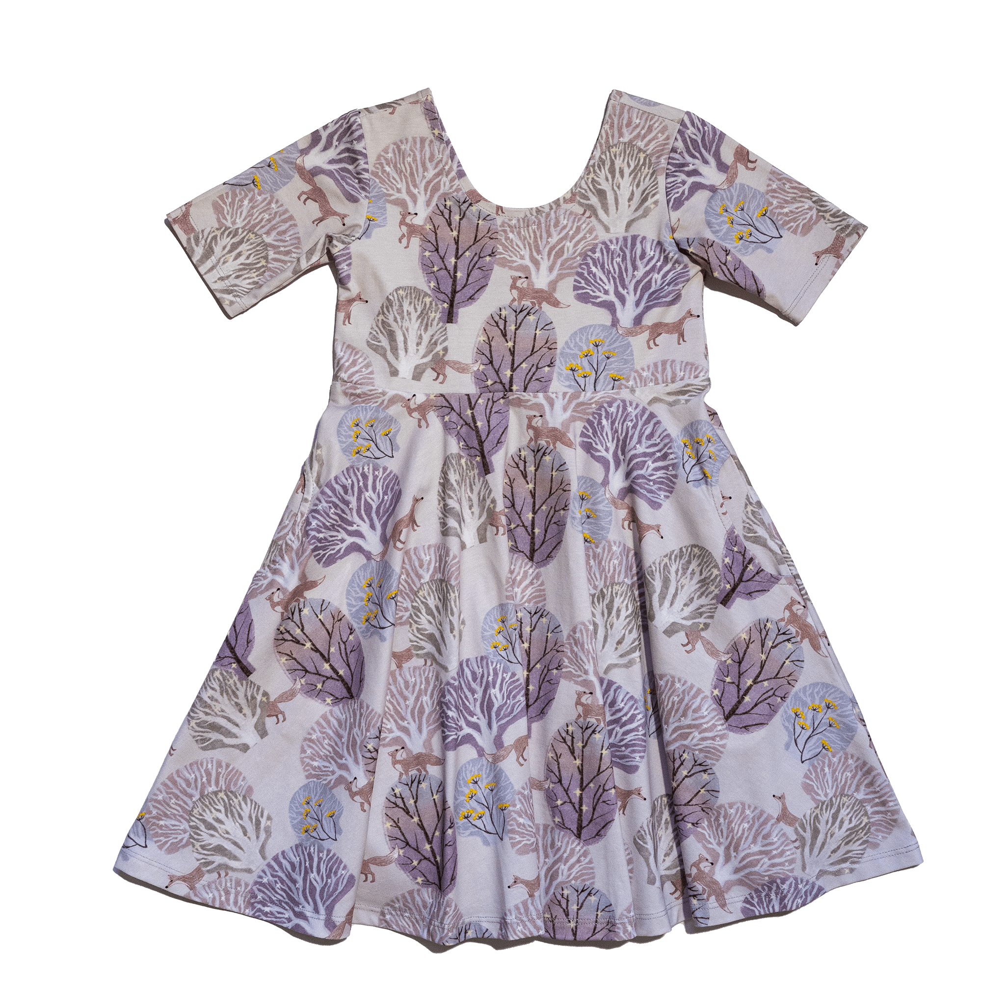 Anise & Ava best selling twirl play dress with deep pockets created in our exclusive hand drawn art for Fall. Made to match with sibling's baby styles in dress and onesie.