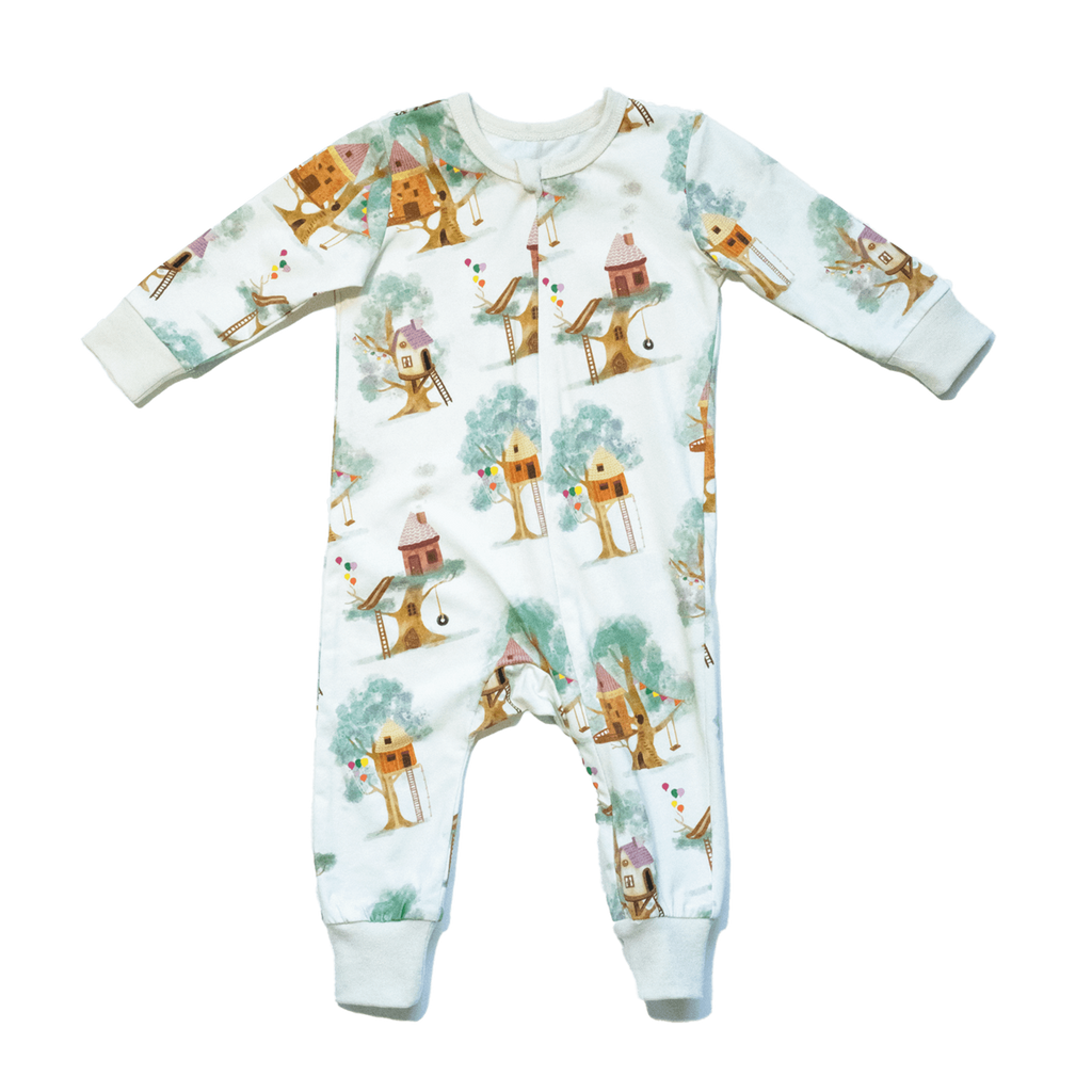 Anise & Ava's best selling baby's gift style designed and made in our exclusive hand drawn art print made to match siblings pajamas set. 