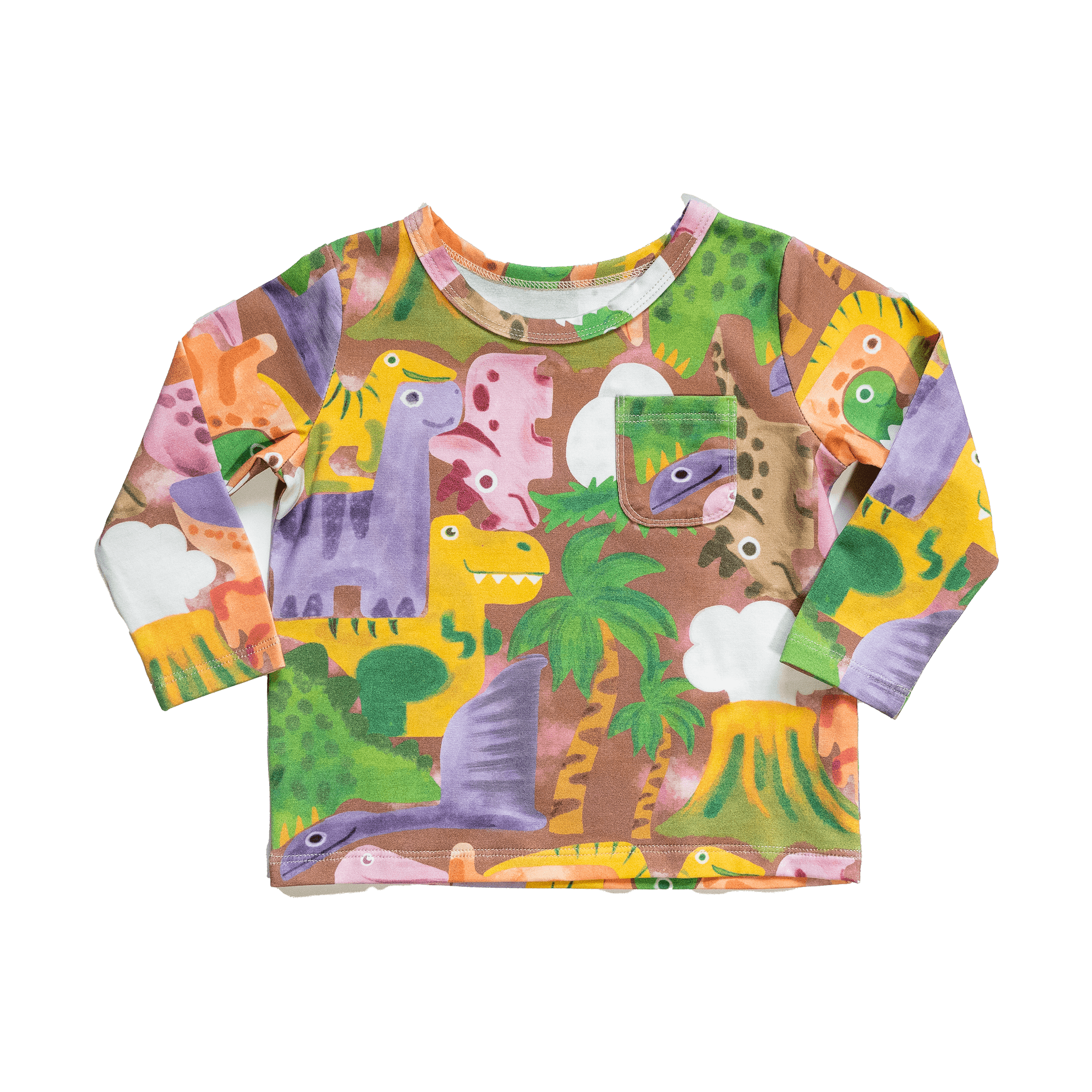 Anise & Ava's exclusive hand drawn print, eco friendly printed on out softest cotton. All prints are designed and made in house, made into core items for both girls and boys of infants to small kids to match. 