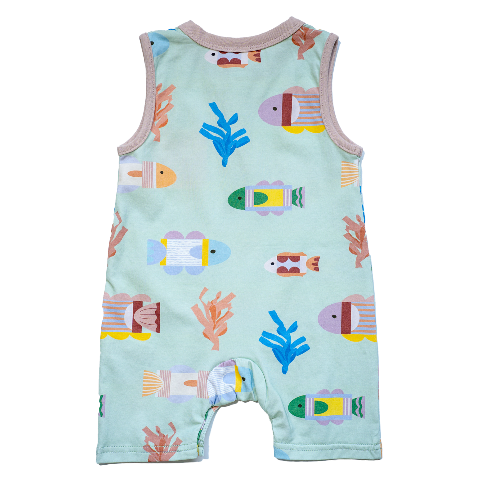Anise & Ava most loved baby romper shorts, perfect for summer wear. Designed and made with exclusive hand drawn print to match siblings styles in kids. 