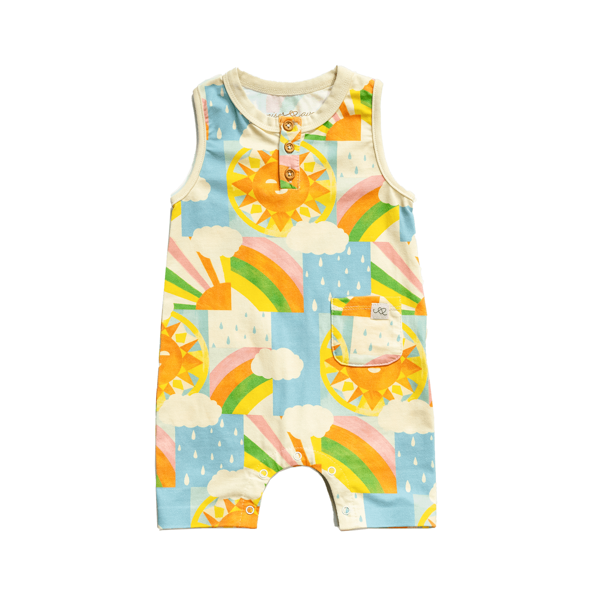 Cleo baby romper shorts | Sun | anise & ava