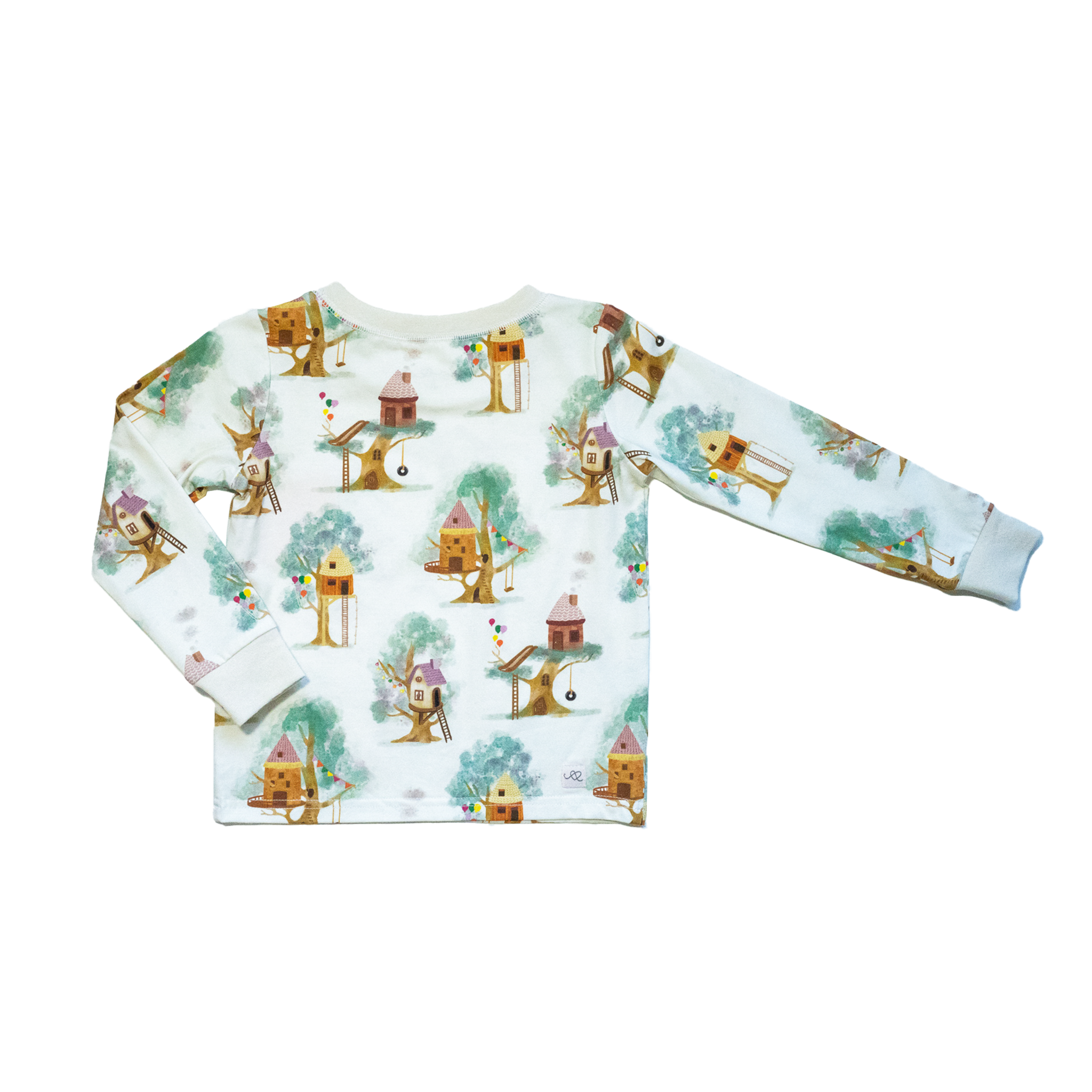 Anise & Ava's 2 pieces pajamas made in genderless exclusive hand drawn artwork, designed and made to match baby siblings' styles.