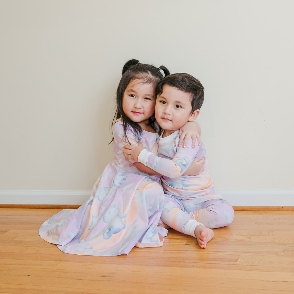 Anise & Ava's best selling dress with full circle skirt and pockets. Designed and made with exclusive hand drawn print to match siblings' styles in babies & kids. 