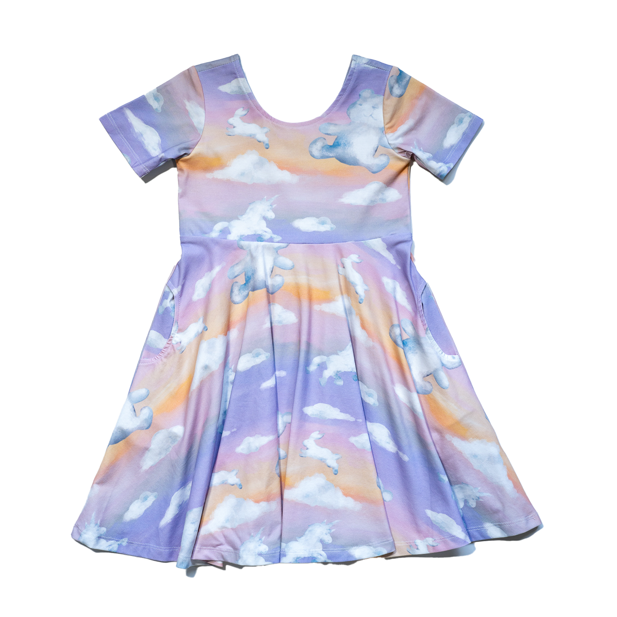 Anise & Ava's best selling dress with full circle skirt and pockets. Designed and made with exclusive hand drawn print to match siblings' styles in babies & kids. 