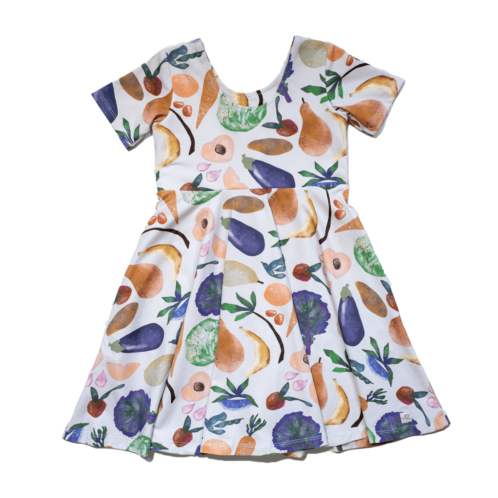 Anise & Ava best selling dress with a full circle skirt & pockets. Designed and made to match siblings' styles in both babies & kids. 