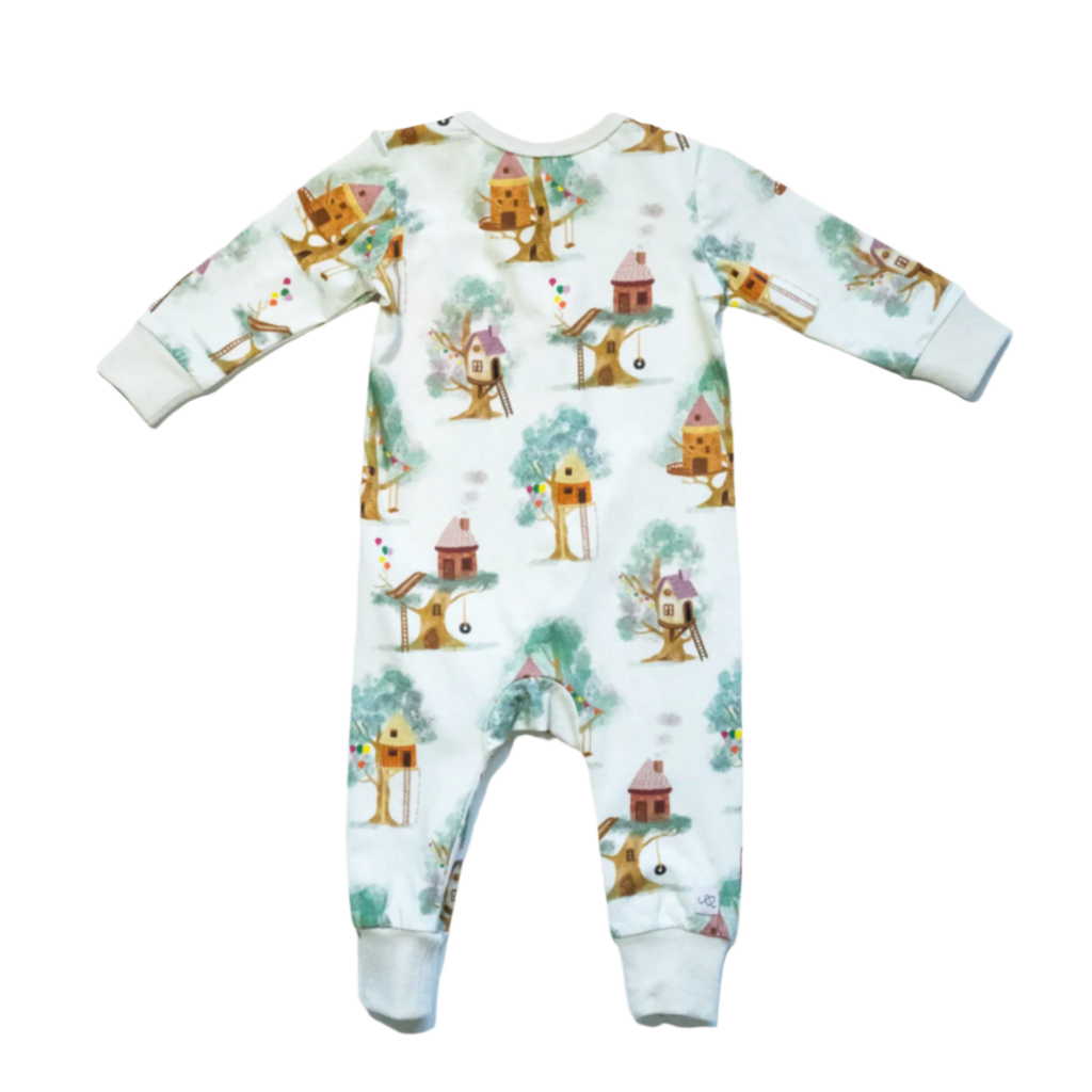 Anise & Ava's best selling baby's gift style designed and made in our exclusive hand drawn art print made to match siblings pajamas set. 