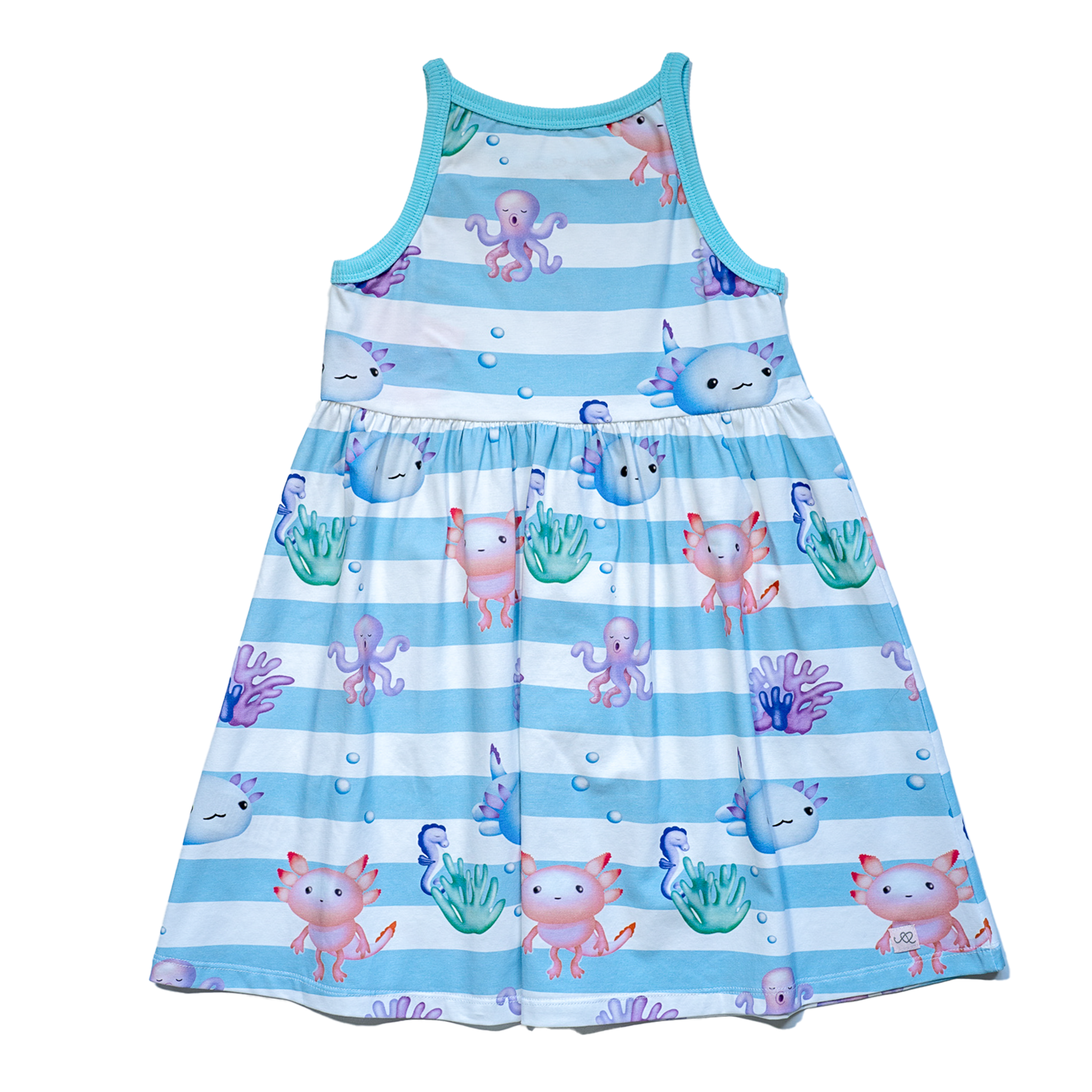 Sage Kids' Dress | Sea Creatures anise & ava Sage Kids' Dress | Sea Creatures anise & ava