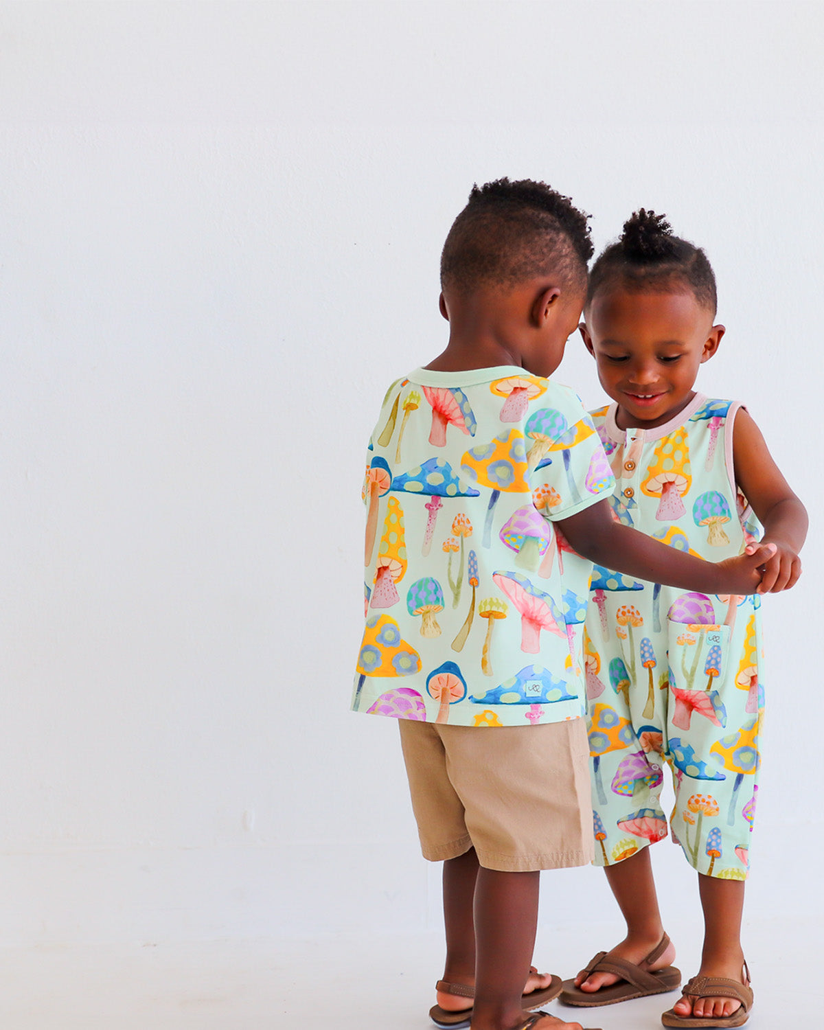 Anise & Ava's Casey tee for babies & kids, designed with love in an exclusive hand drawn gender neutral art, made to match siblings styles.