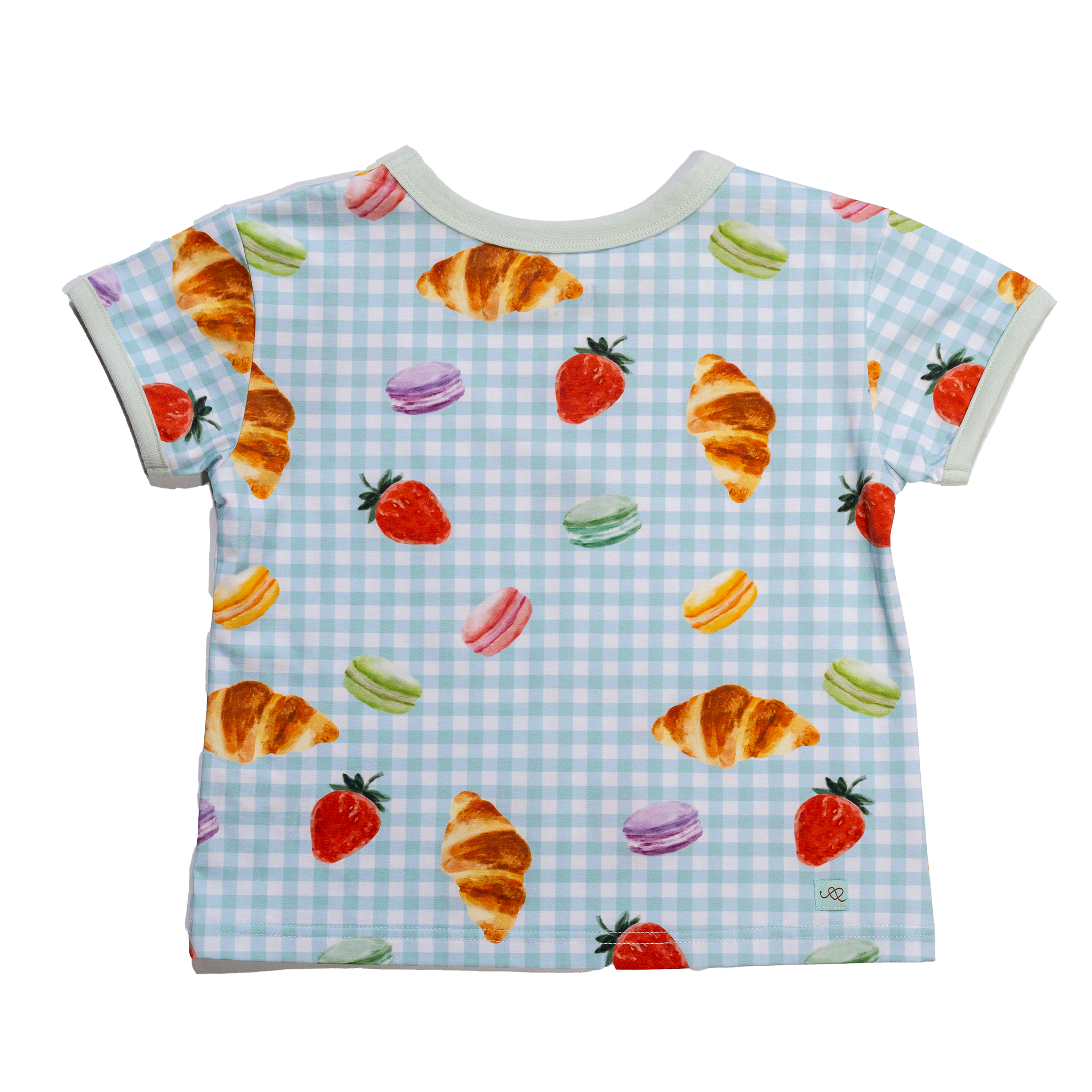 Anise & Ava's Casey tee in Picnic Time for babies & kids, designed with love in an exclusive hand drawn gender neutral art, made to match siblings styles.