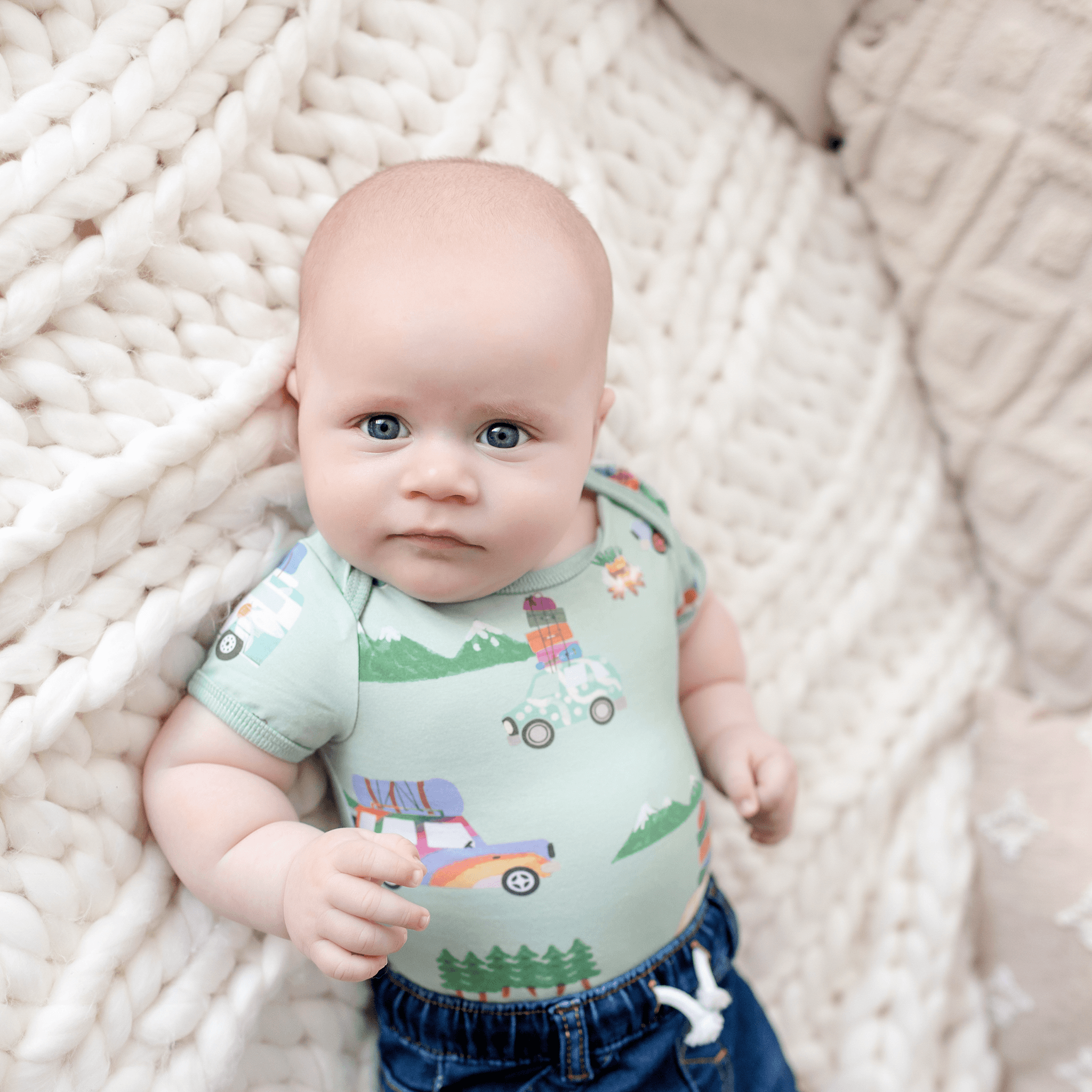 Anise & Ava gender neutral colorful hand drawn art eco friendly printed onto our luxury cotton for your babies. Made to match with siblings of all gender and ages. 