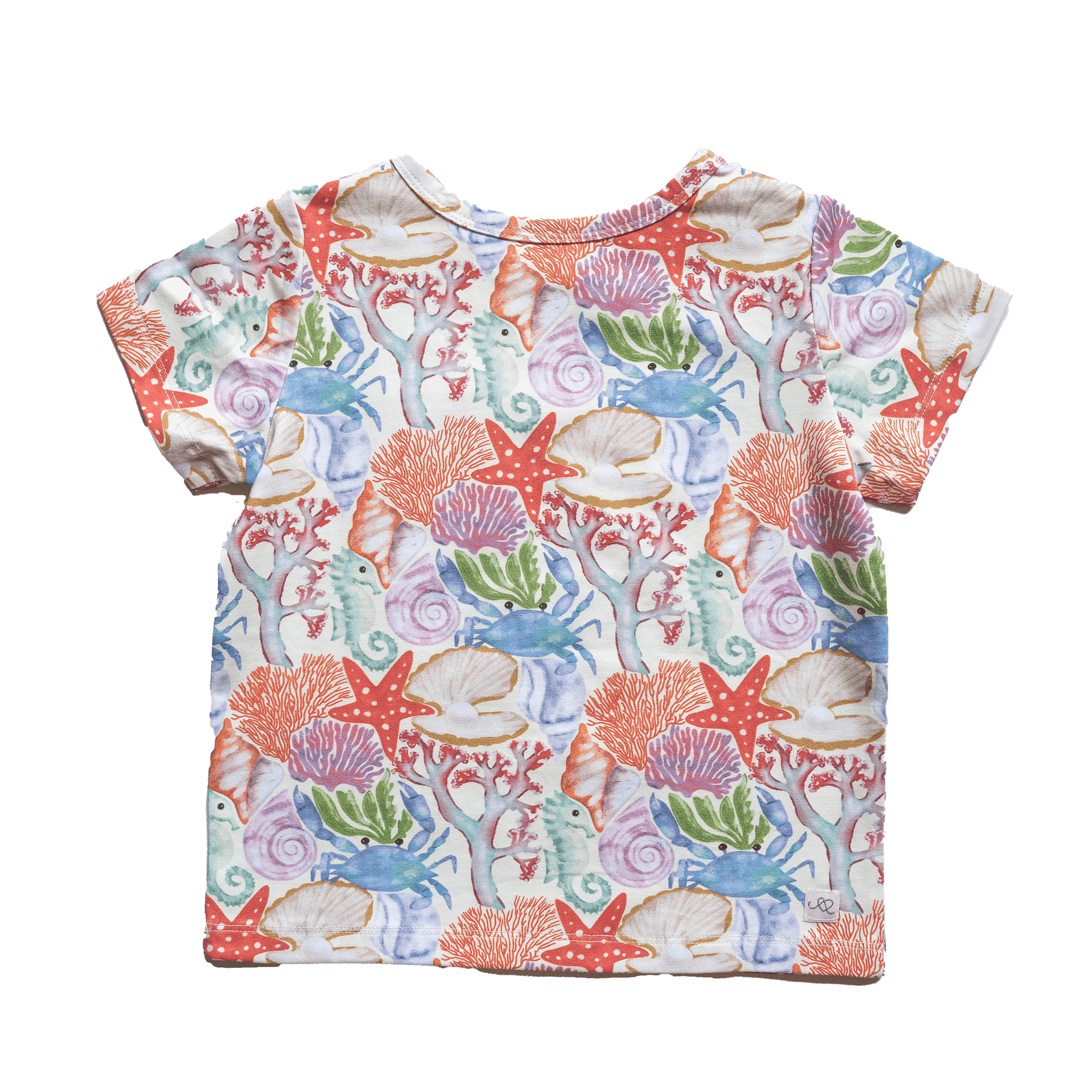 Anise & Ava genderless exclusive hand drawn artwork, eco friendly printed on luxury cotton. Anise & Ava short sleeves pocket tee, made and designed to match siblings' styles in baby onesies or other kids' dresses or shorts. 