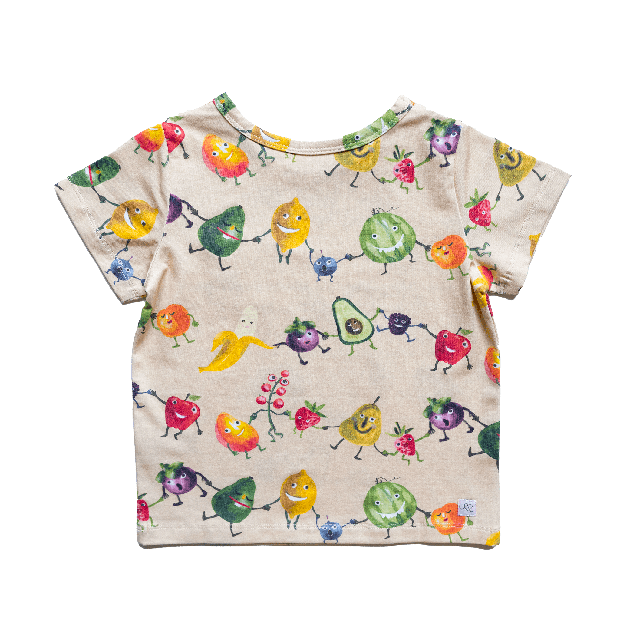 Anise & Ava genderless hand drawn exclusive artwork, printed on eco friendly luxury cotton. Short sleeves pocket tee made to match with siblings' styles, baby snap onsies or dresses. 