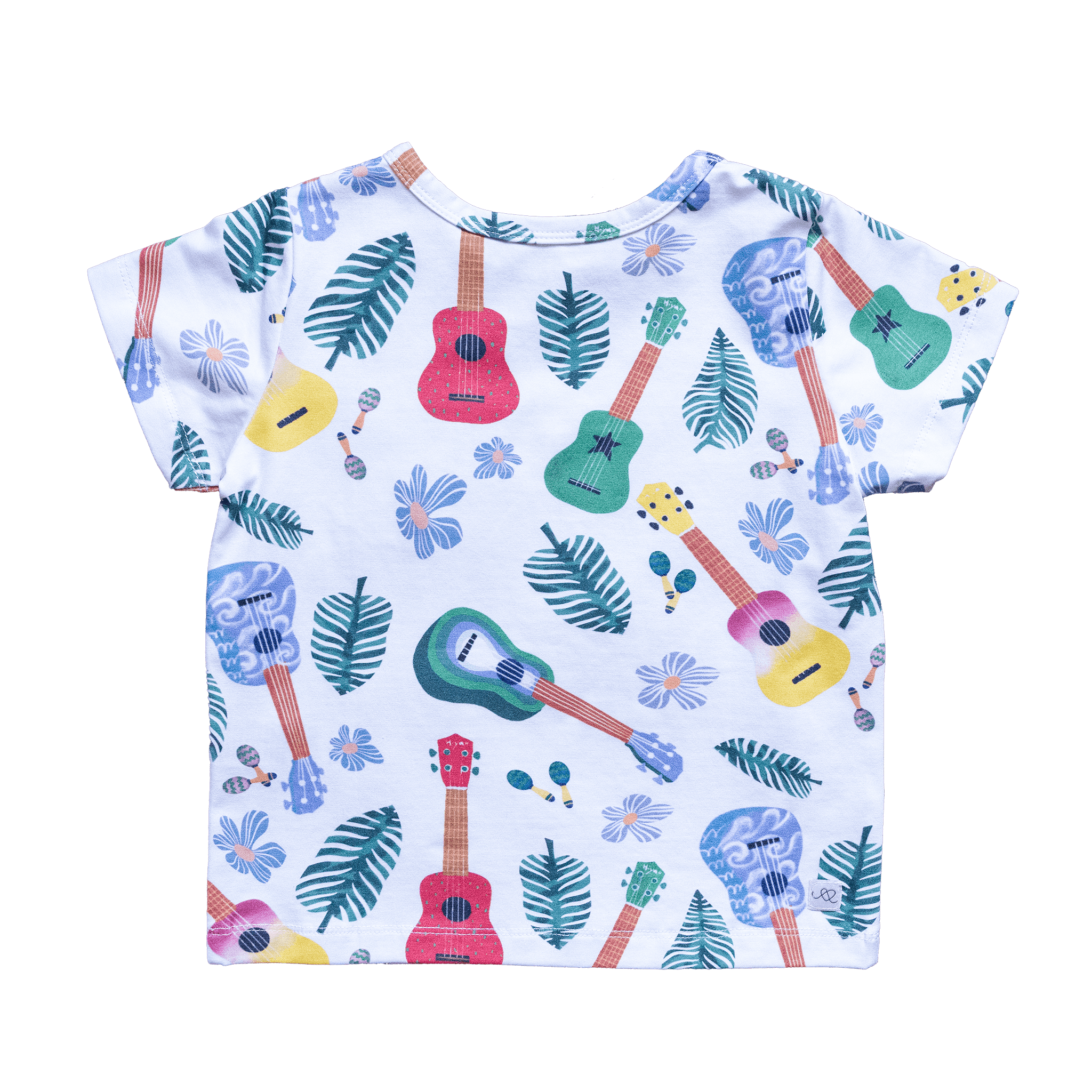 Anise & Ava genderless hand drawn exclusive artwork eco friendly printed on luxury cotton. Anise & Ava short sleeves pocket tee made to match with siblings' styles of baby romper, baby onesie, and kids' dresses or shorts. 