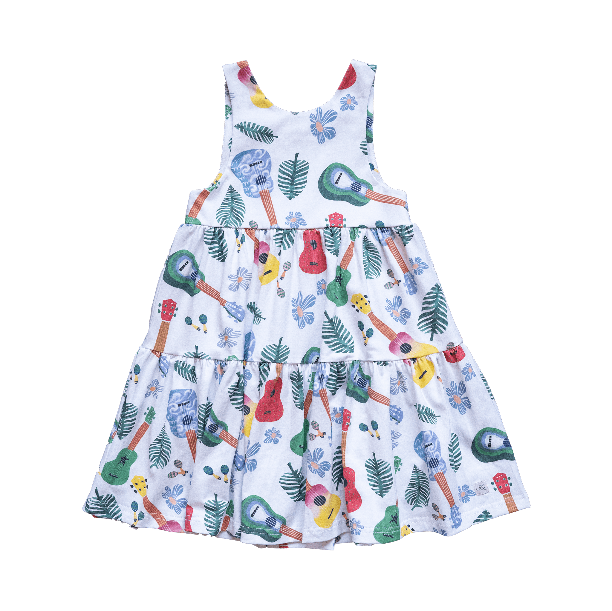 Anise & Ava genderless hand drawn exclusive art, eco friendly printed on luxury cotton. Anise & Ava sleeveless racer back dress, designed and made to match siblings' styles of baby onesies, dresses, tees, and shorts. 