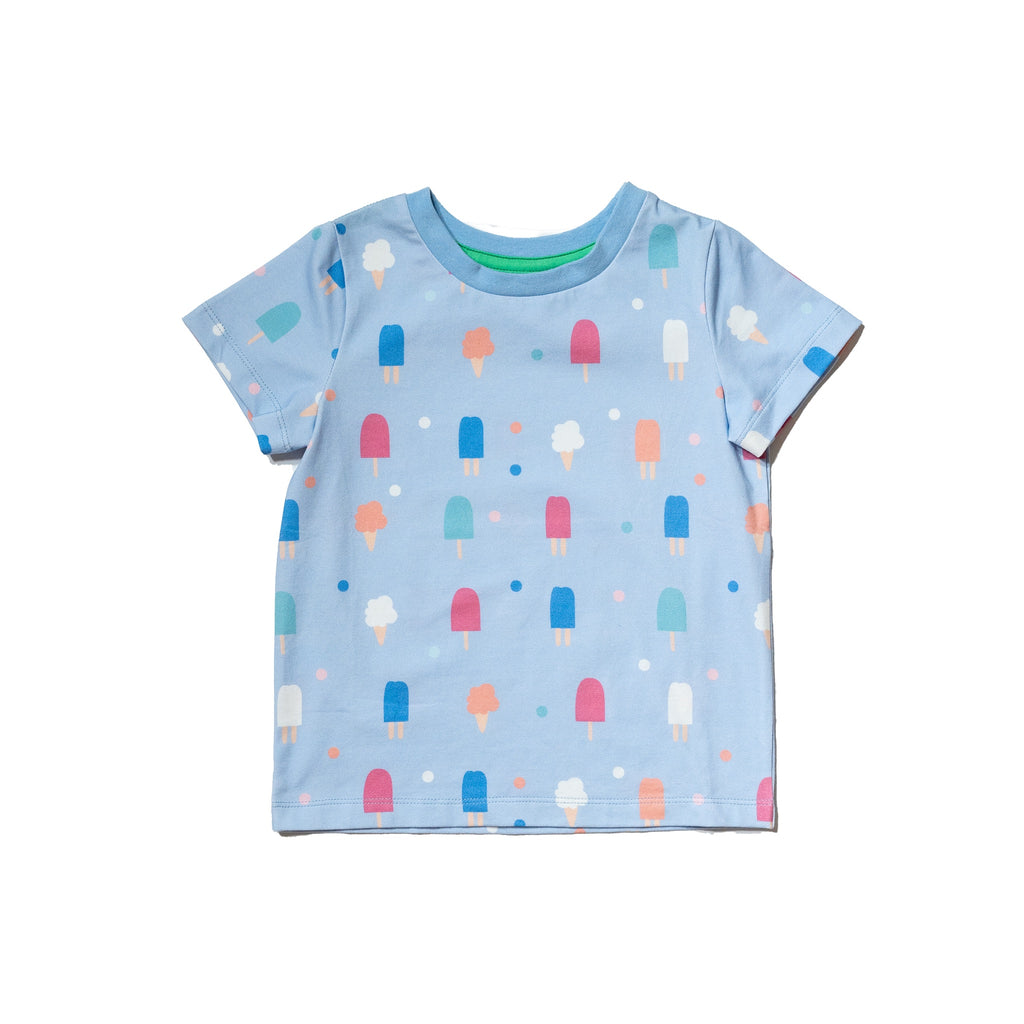 Sweets popsicles printed kids' cotton tee, gender neutral, colorful print, perfect summer tee by Anise & Ava. 
