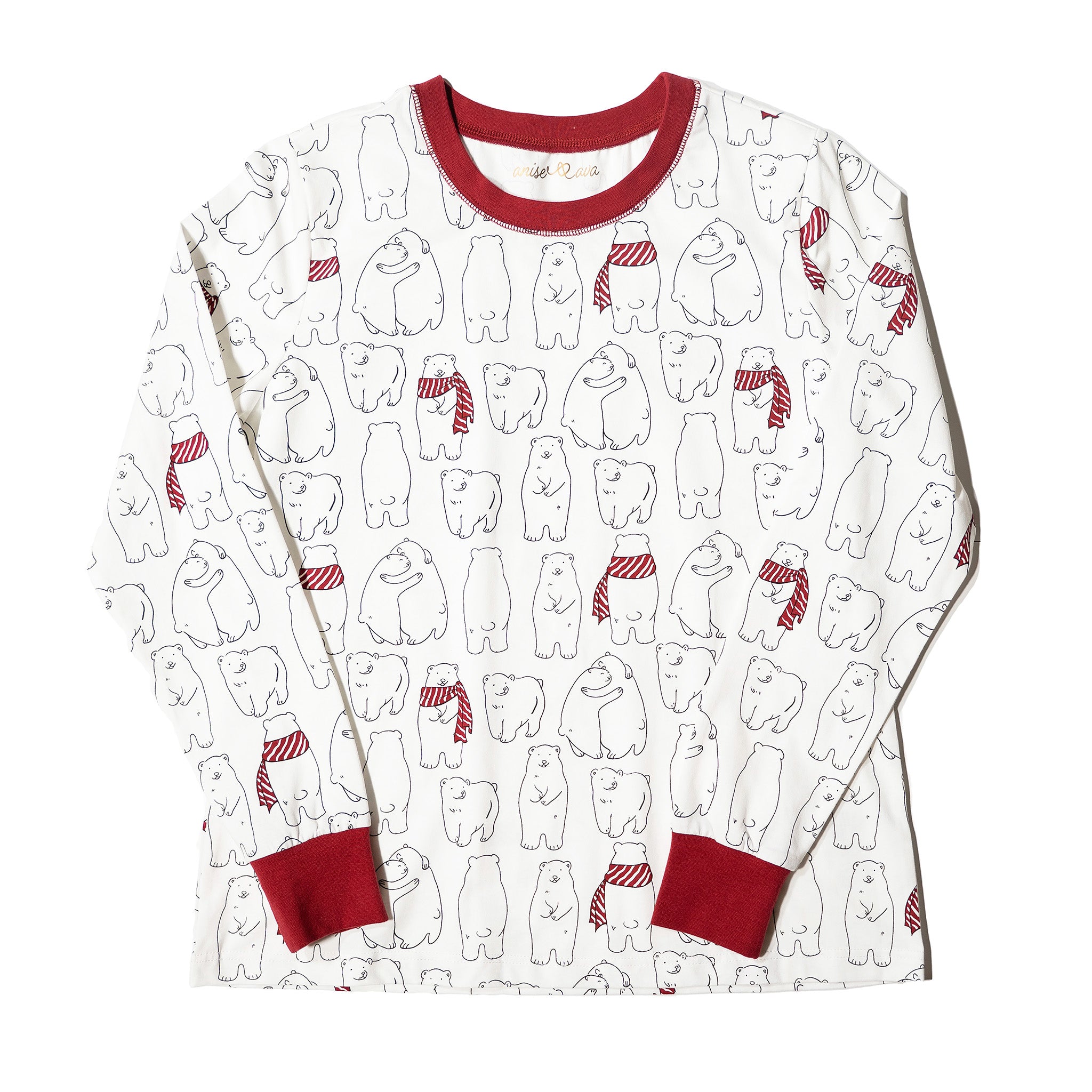 Avery Top| Women's PJ Top| Cozy Bear